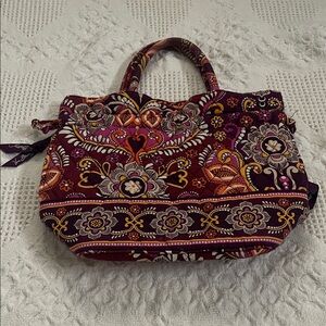 Vera Bradley Purple and Orange Mini Bag